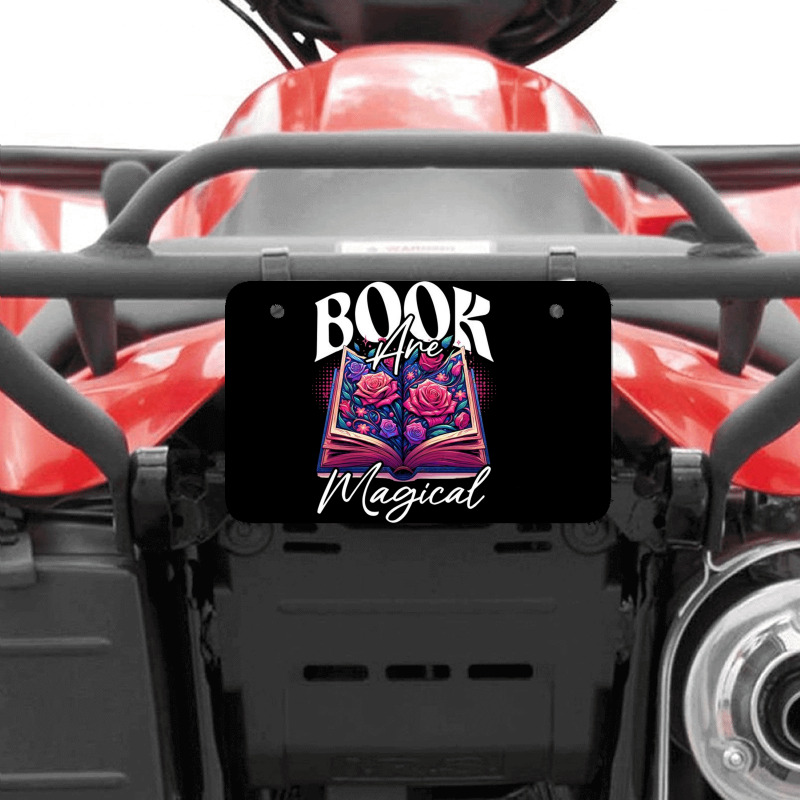 Book Are Magical Atv License Plate | Artistshot