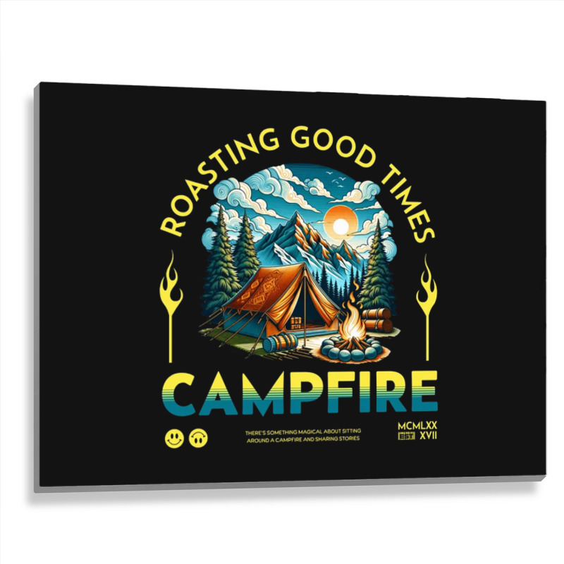 Campfire Metal Print Horizontal | Artistshot