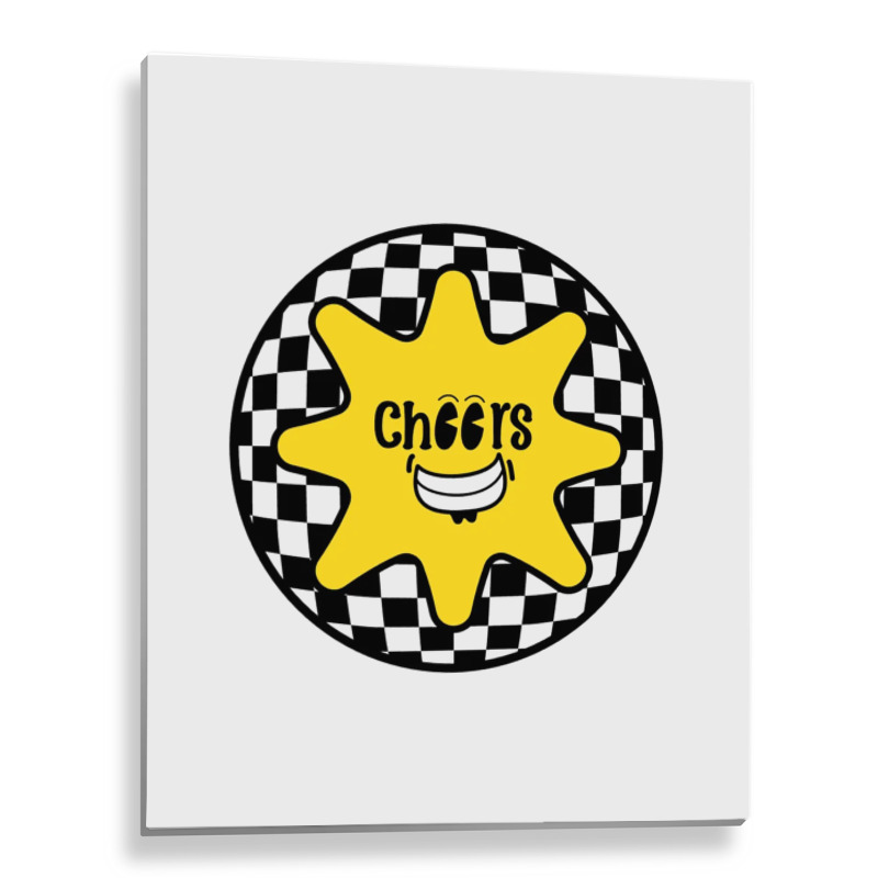 Cheers Drink Coasters Metal Print Vertical | Artistshot