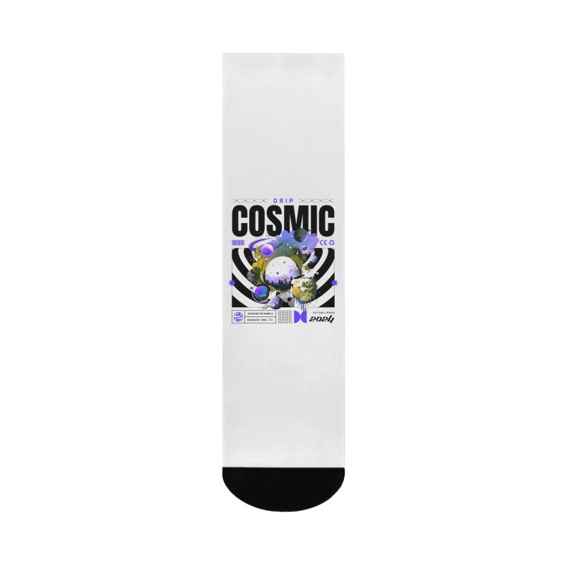 Cosmic Drip Crew Socks | Artistshot