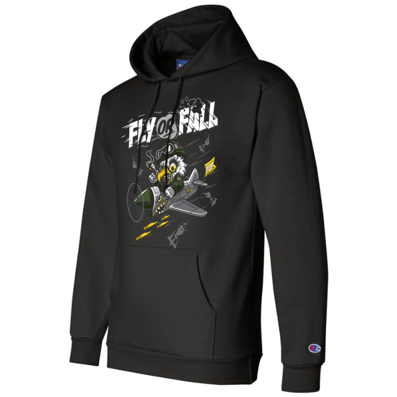 Fly Or Fall Champion Hoodie | Artistshot