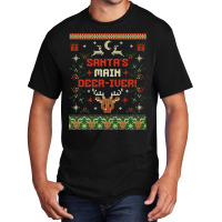 Santa's Main Deer-iver Basic T-shirt | Artistshot