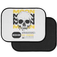 Skull With Moon Rear Car Mat | Artistshot