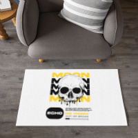 Skull With Moon Dornier Rug | Artistshot