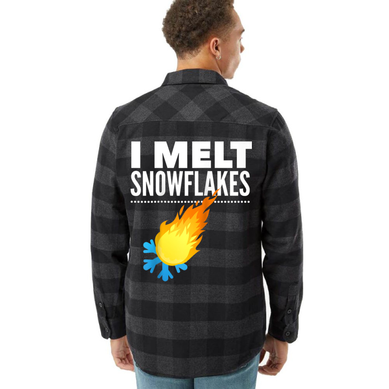 I Melt Snowflakes Funny Conservative Flannel Shirt | Artistshot