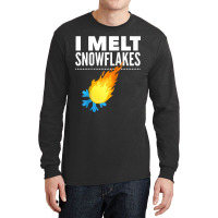 I Melt Snowflakes Funny Conservative Long Sleeve Shirts | Artistshot