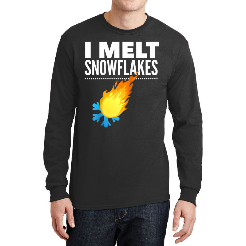 I Melt Snowflakes Funny Conservative Long Sleeve Shirts | Artistshot