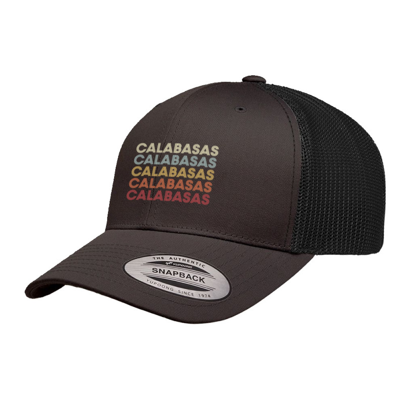 Calabasas California Calabasas Ca Retro Vintage Text Long Sleeve T Shi Retro Trucker Cap by cm-arts | Artistshot