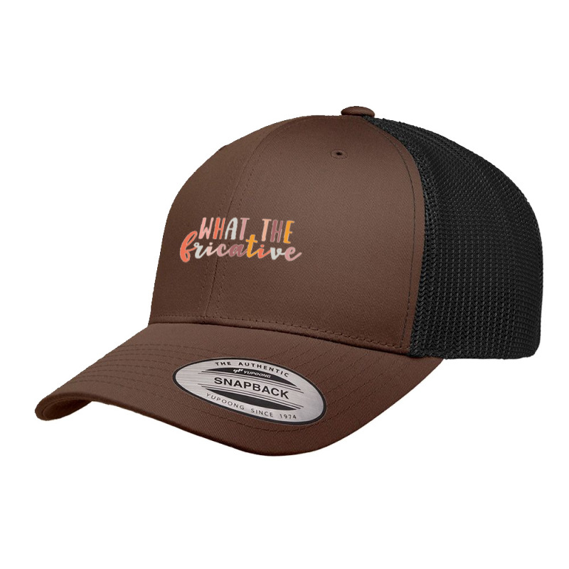 What The Fricative Speech Language Pathologist Speechie Boho Rainbow R Retro Trucker Cap by cm-arts | Artistshot