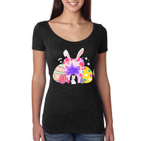 Aster Day Dental T  Shirt Dental Cute Tooth Bunny Ears Easter Day Dent Women's Triblend Scoop T-shirt | Artistshot