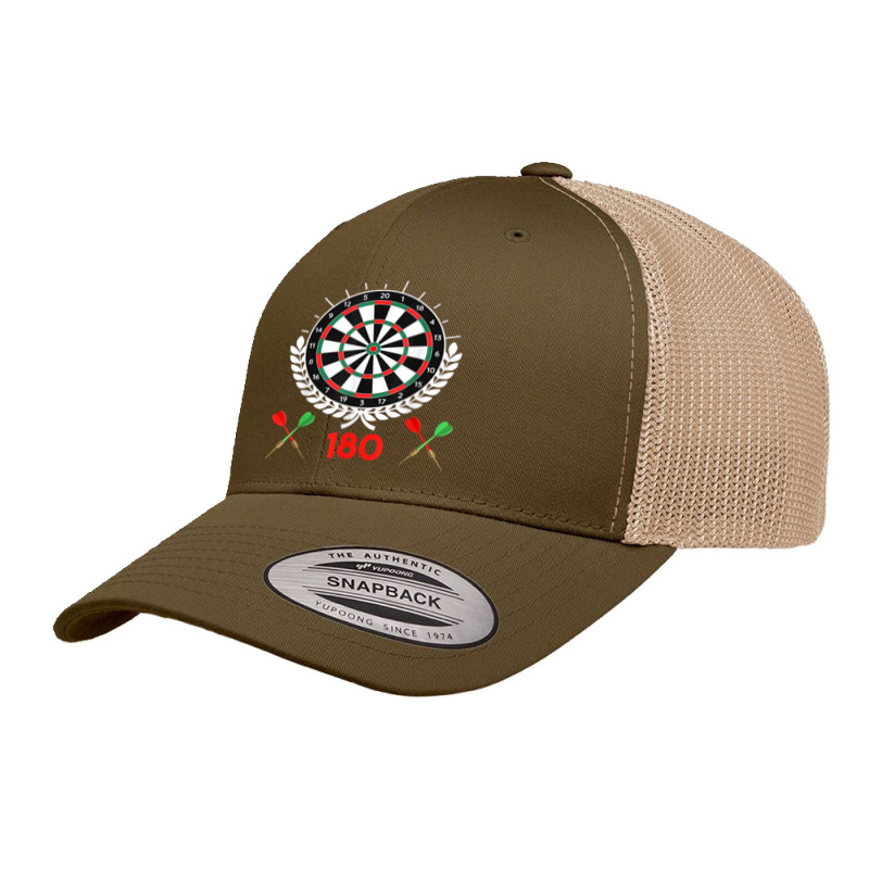 Darts 180 Dartboard 180 In Darts Retro Trucker Cap by Fashzilla | Artistshot