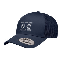 Balls & Beer Funny American Football Alley Sport Drinking Retro Trucker Cap | Artistshot