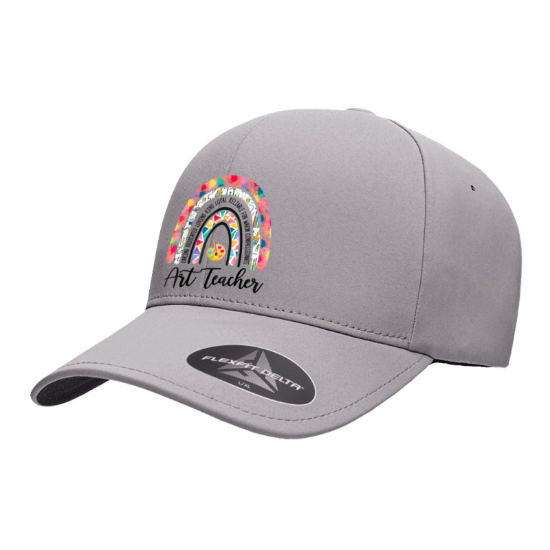 Art Teacher Boho Rainbow Caring Dedicated Loving Vintage Seamless Cap by cm-arts | Artistshot