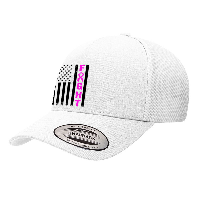 Fight Breast Survivor American Flag Yupoong Trucker Cap by Saprol Tees | Artistshot