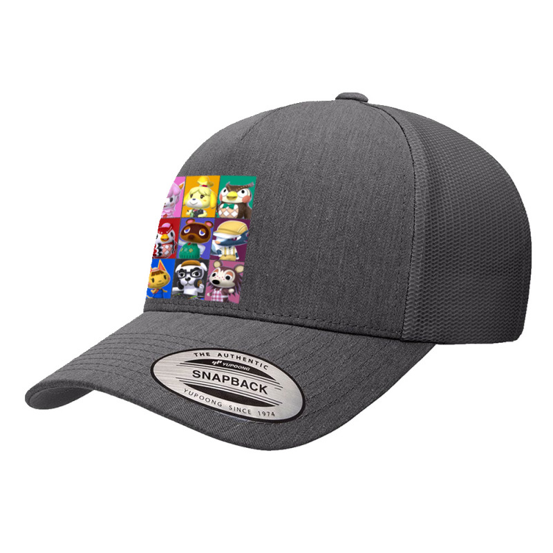 Animal Crossing Towns Folk Yearbook Photo Style Poster Yupoong Trucker Cap by cm-arts | Artistshot