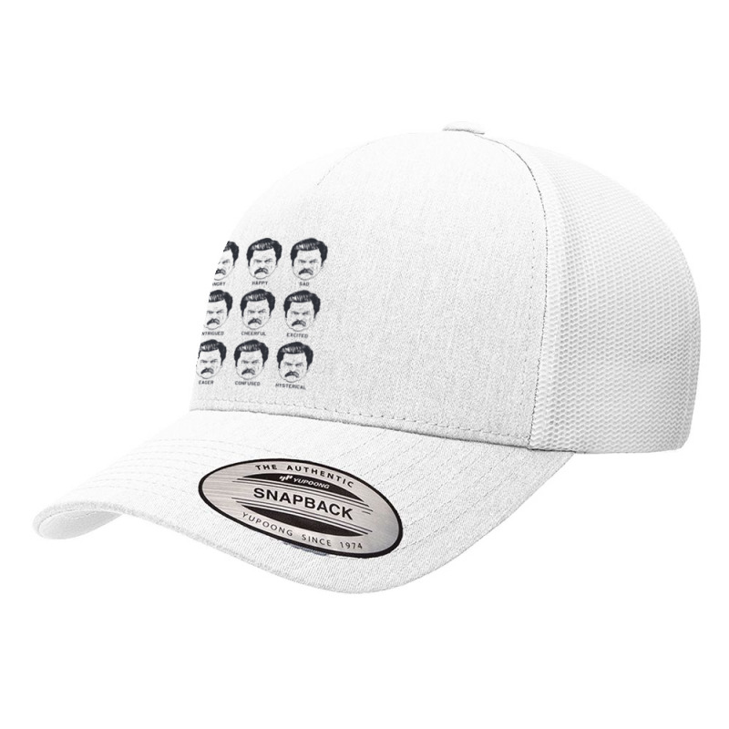 Ron Swanson Emotions Parks And Recreation Yupoong Trucker Cap by cm-arts | Artistshot