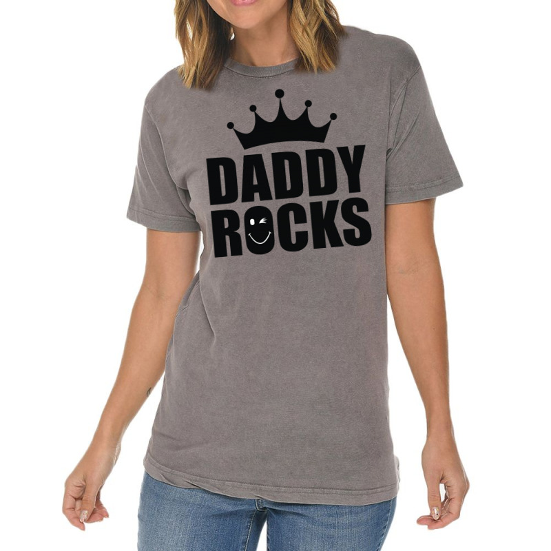Daddy Rocks Vintage T-shirt | Artistshot