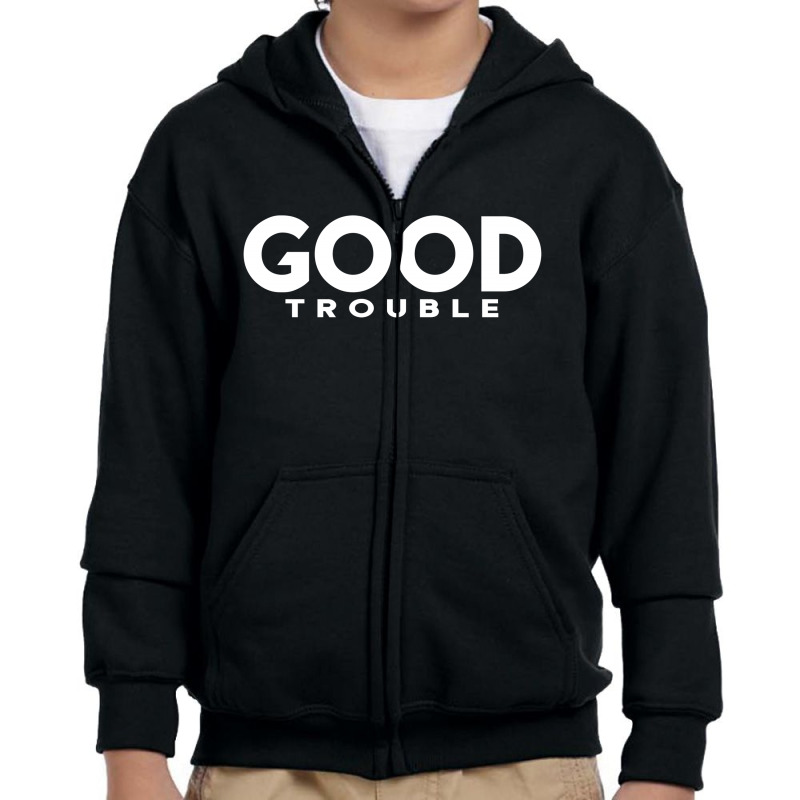 Good Trouble Youth Zipper Hoodie | Artistshot