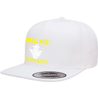 Halloween T  Shirt Halloween Scarecrow Hug Me I Am Vaccinated Costume 5 Panel Snapback Cap | Artistshot