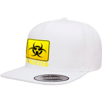 Infected Lazy Halloween Costume Cool Biohazard Symbol Zombie Tank Top 5 Panel Snapback Cap | Artistshot