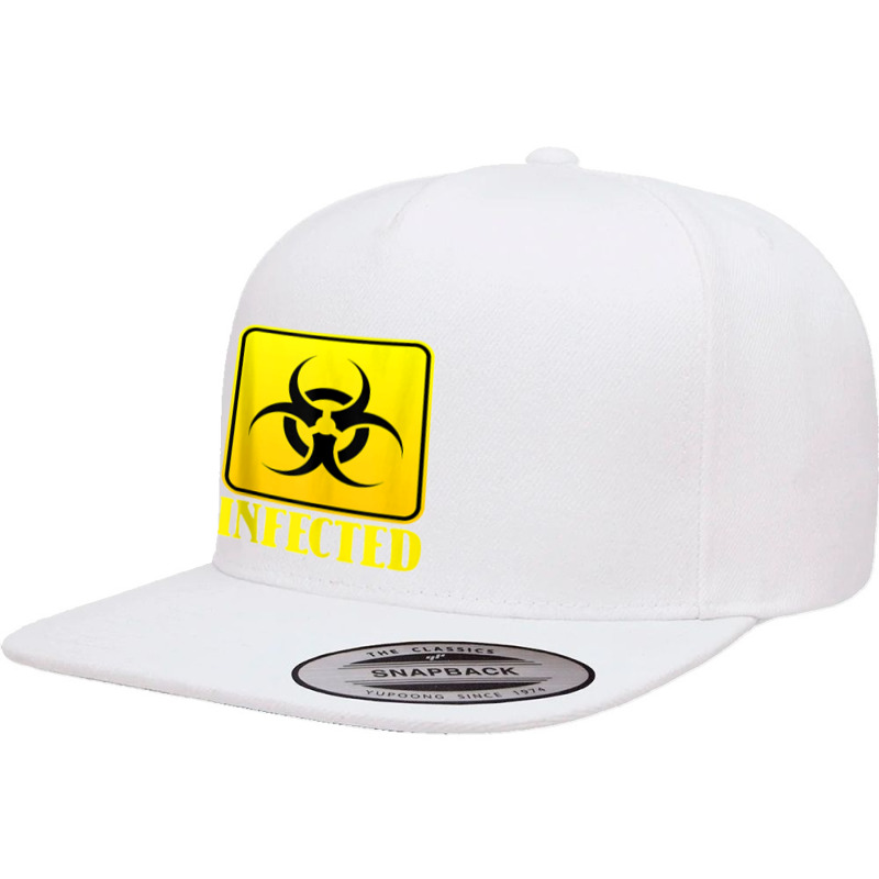 Infected Lazy Halloween Costume Cool Biohazard Symbol Zombie Tank Top 5 Panel Snapback Cap | Artistshot