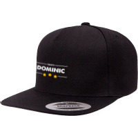 Family Name Surname Or First Name  Team Dominic T Shirt 5 Panel Snapback Cap | Artistshot