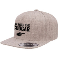 Im With The Cougar 5 Panel Snapback Cap | Artistshot