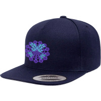 Butterfly Mandala Pattern, Butterfly Mandala, Butterfly Mandala Lover, 5 Panel Snapback Cap | Artistshot