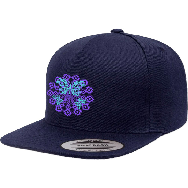 Butterfly Mandala Pattern, Butterfly Mandala, Butterfly Mandala Lover, 5 panel snapback cap by SHOPTTTTR5 | Artistshot