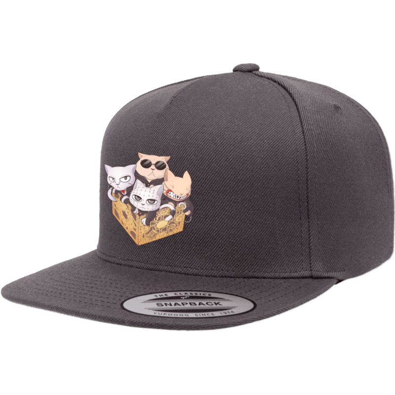 Cenobite Kitties 5 panel snapback cap by cm-arts | Artistshot