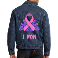 Breast Cancer Awareness Month T  Shirt Survivor Breast Cancer Awarenes Men Denim Jacket | Artistshot