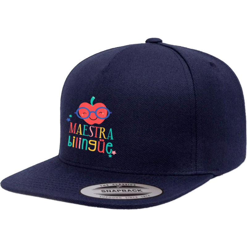 Cute Maestra Bilingue Bilingual Teacher 5 panel snapback cap by kentuckykonpha9 | Artistshot