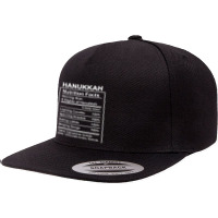 Funny Hanukkah 2021 Nutrition Facts For Women Jewish Holiday 5 Panel Snapback Cap | Artistshot