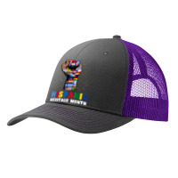 Hispanic Heritage Month Colorful Countries Flags Latinx Hand Pa Trucker Cap | Artistshot