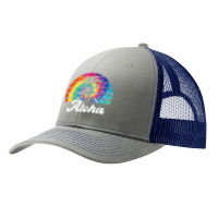 Aloha Hawaii Island Palm Beach Surfboard Surf Tie Dye T Shirt Pa Trucker Cap | Artistshot