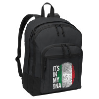 Italian Pride Fingerprint - It_s In My Dna Italy Flag Basic Backpack | Artistshot