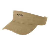 Hashtag Yolo (you Only Live Once) T Shirt   Black Letters Fashion Visor | Artistshot