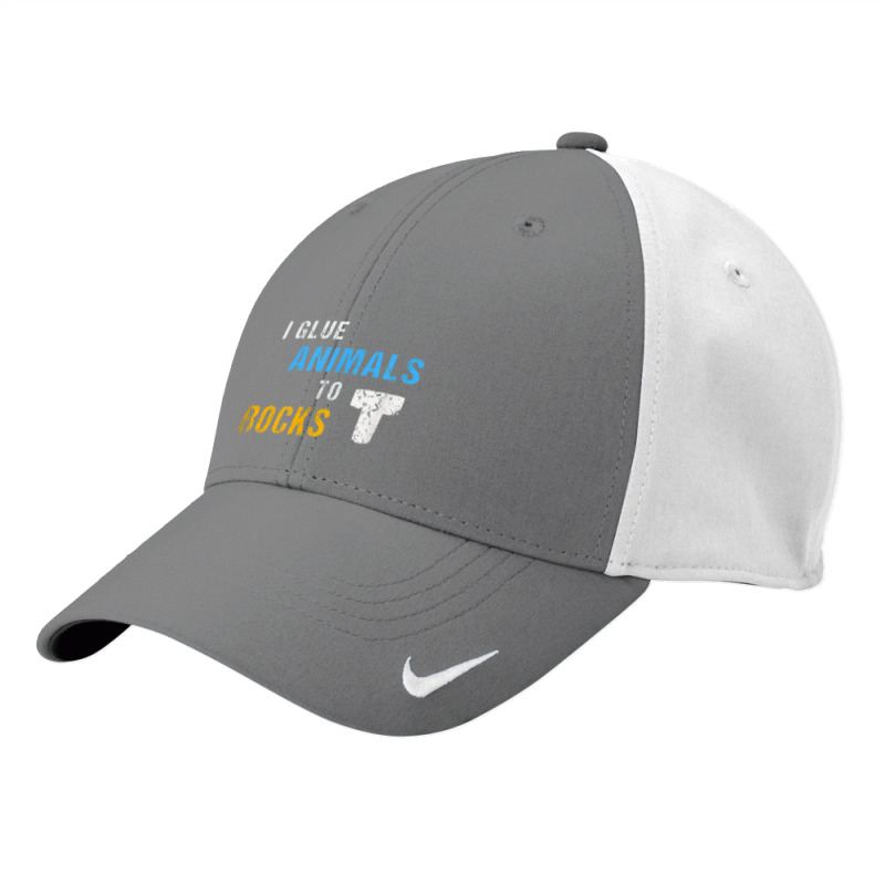 Saltwater Aquarium Saltwater Fish Tank I Glue Animals To Rocks Nike Dri-FIT Cap by milkymanarts | Artistshot