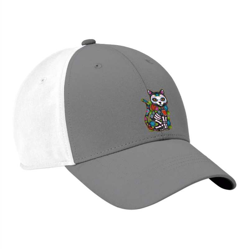 Cat Sugar Skull Mexico Calavera Dia De Los Muertos Halloween Nike Dri-FIT Cap by SonjaBogenschutz | Artistshot