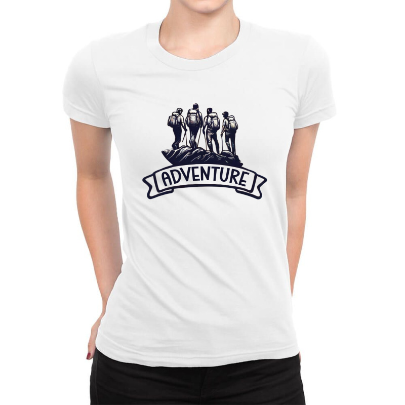 Adventure Ladies Fitted T-Shirt by izza store | Artistshot