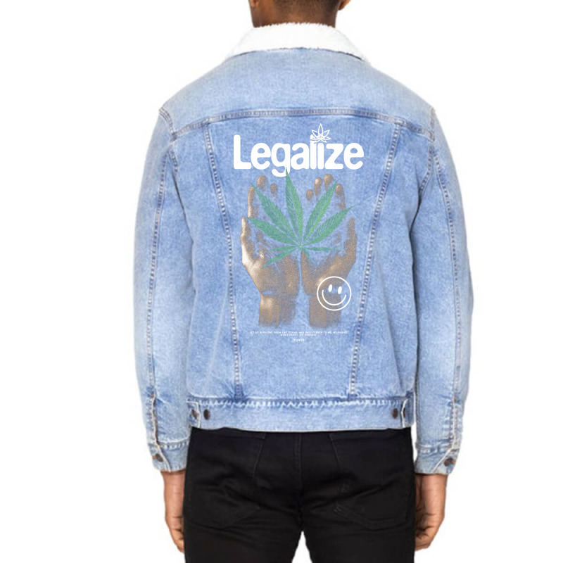 Legalize Nature Unisex Sherpa-lined Denim Jacket | Artistshot