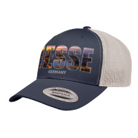 Hesse Germany State Vacation Hesse City Vintage Effect Retro Trucker Cap | Artistshot