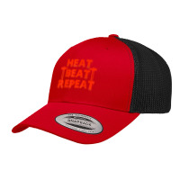 Blacksmith Heat Beat Repeat Ironworker Forging Blacksmithing T Shirt Retro Trucker Cap | Artistshot