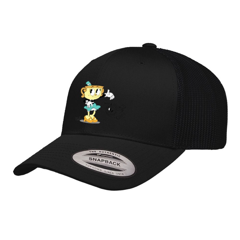 The Cuphead Show Fitted Scoop Retro Trucker Cap by cm-arts | Artistshot