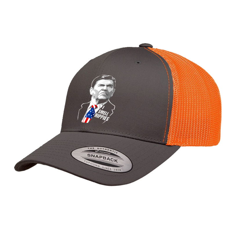 Funny I Smell Hippies - Vintage Ronald Reagan Retro Trucker Cap by Kosdapen517 | Artistshot