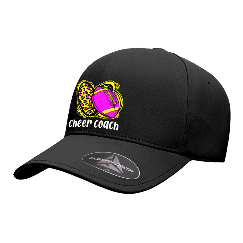 Cheer Coach Leopard Cheerleading Football Mom Seamless Cap | Artistshot