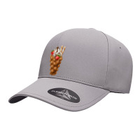 Bubble Waffle Ice Cream  Egg Bubble Waffle Vanilla Ice Cream 3 Seamless Cap | Artistshot