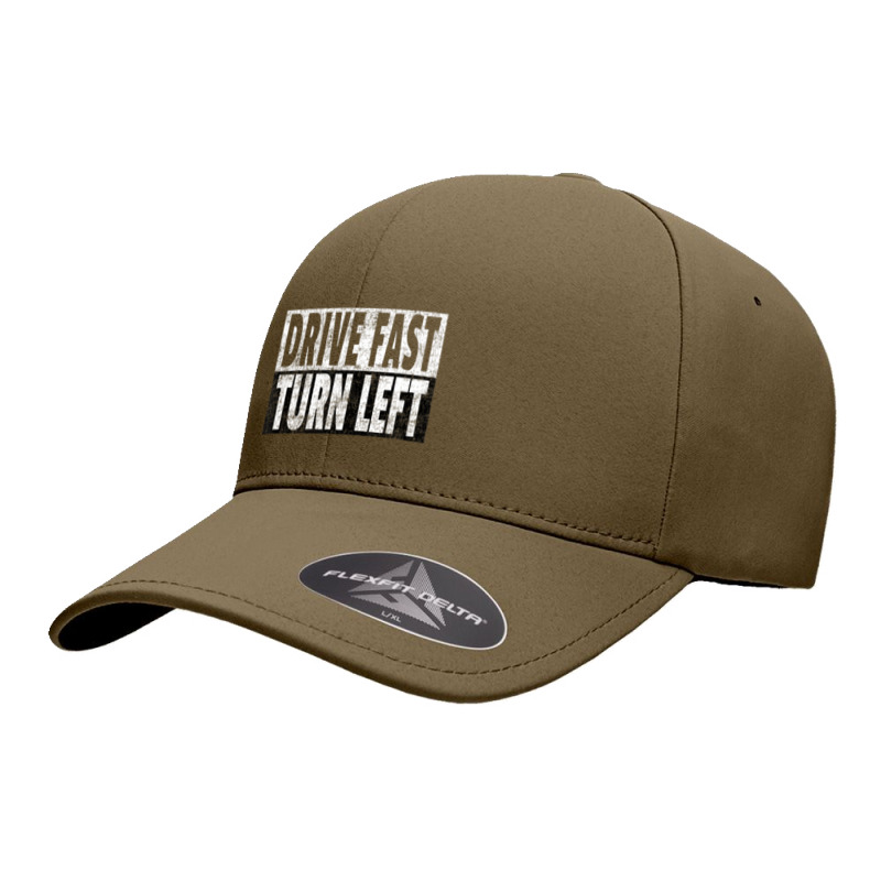 Drive Fast Turn Left Dirt Circle Track Racing Quote Seamless Cap | Artistshot