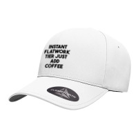 Instant Flatwork Tier Just Add Coffee T Shirt Seamless Cap | Artistshot