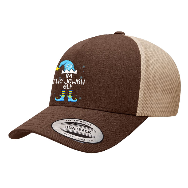 Happy Christmukkah Jewish I'm The Jewish Elf Christmas Xmas Yupoong Trucker Cap | Artistshot